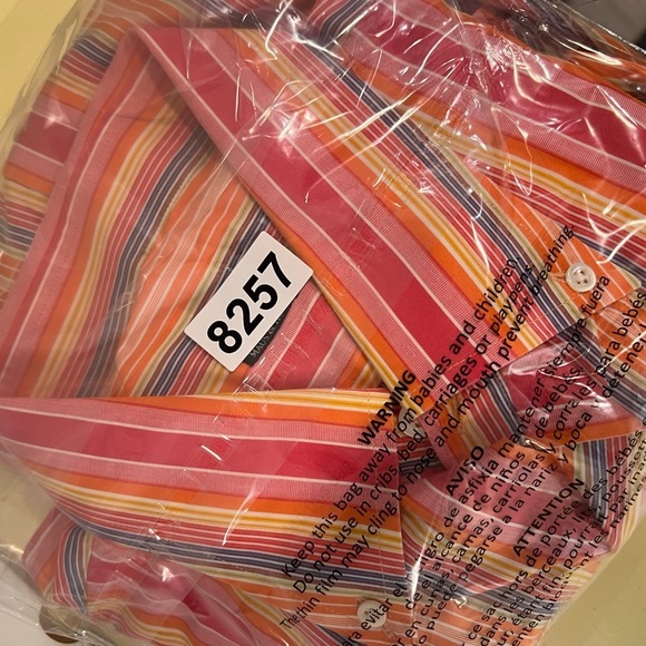 Maus & Hoffman Solemare XL Striped Button Down Shirt - Multicolor Summer Beach - Picture 11 of 11